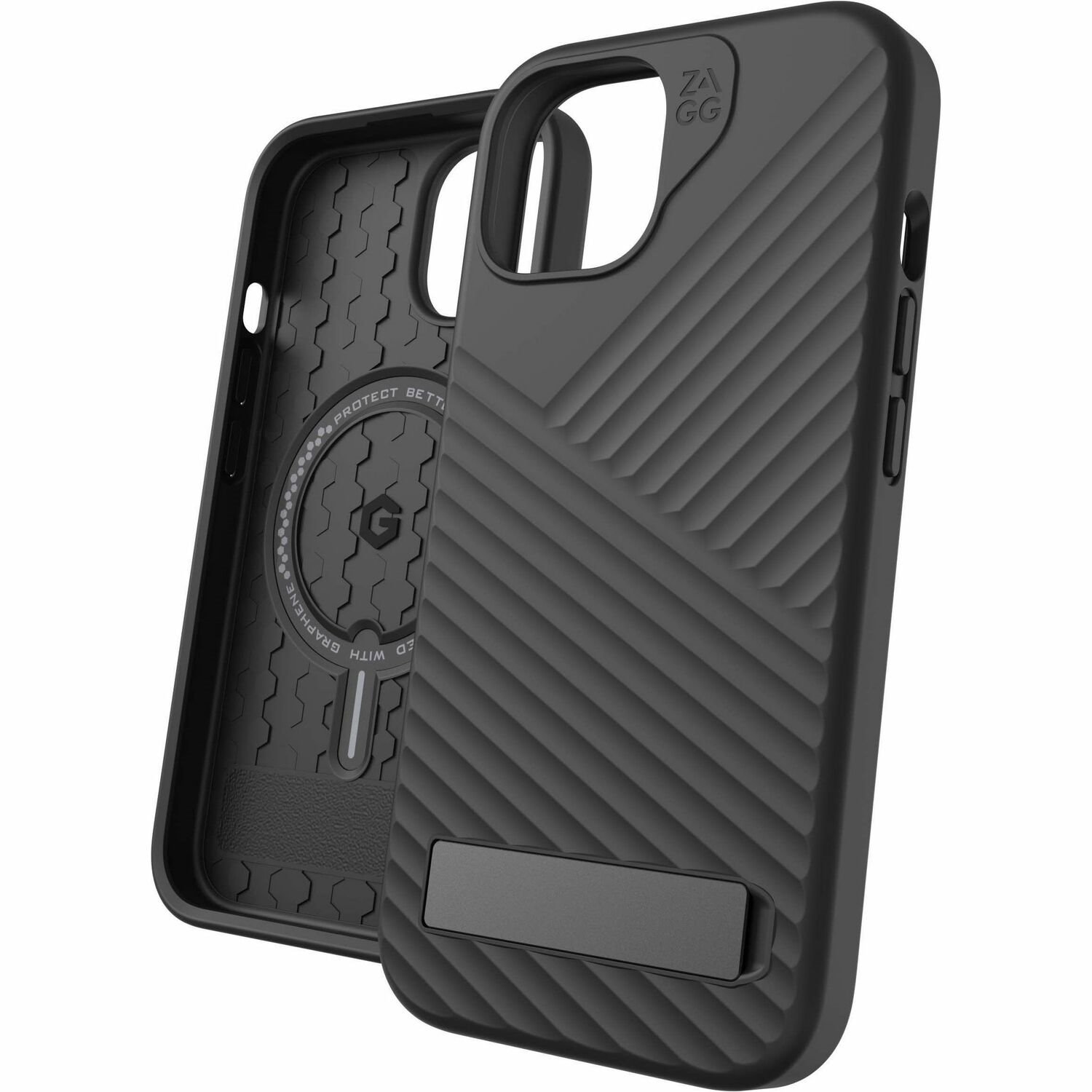ZAGG Denali Snap Rugged Case for Apple iPhone 15 Pro Max Smartphone - Black