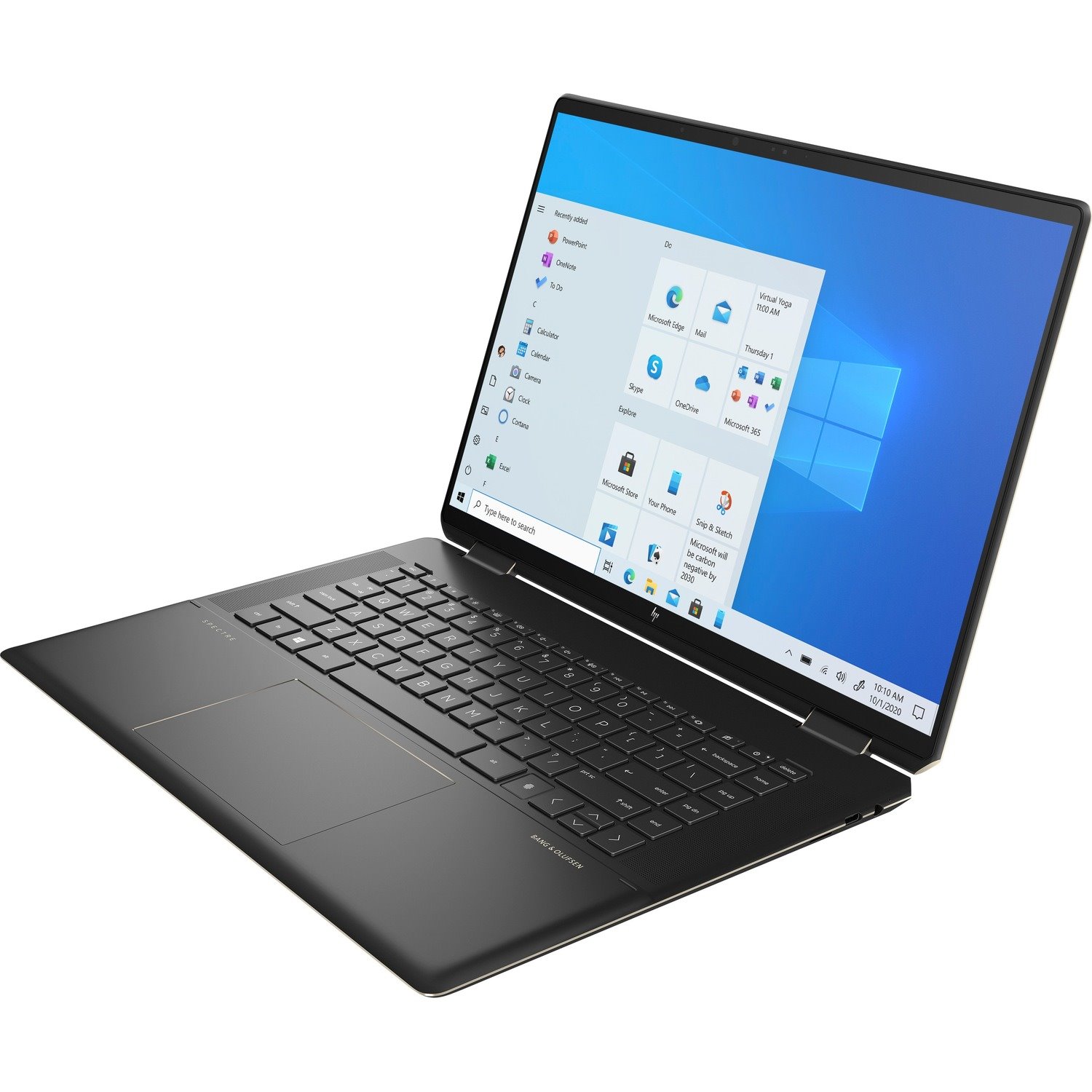 HP Spectre x360 16-f0000 16-f0010ca 16" Touchscreen Convertible 2 in 1 Notebook - 3K+ - Intel Core i7 11th Gen i7-11390H - 16 GB - 512 GB SSD - Nightfall Black Aluminum, Pale Brass Accent