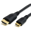 StarTech.com 6ft Mini HDMI to HDMI Cable with Ethernet, 4K 30Hz High Speed Mini HDMI 1.4 (Type-C) Device to HDMI Adapter Cable/Cord, M/M