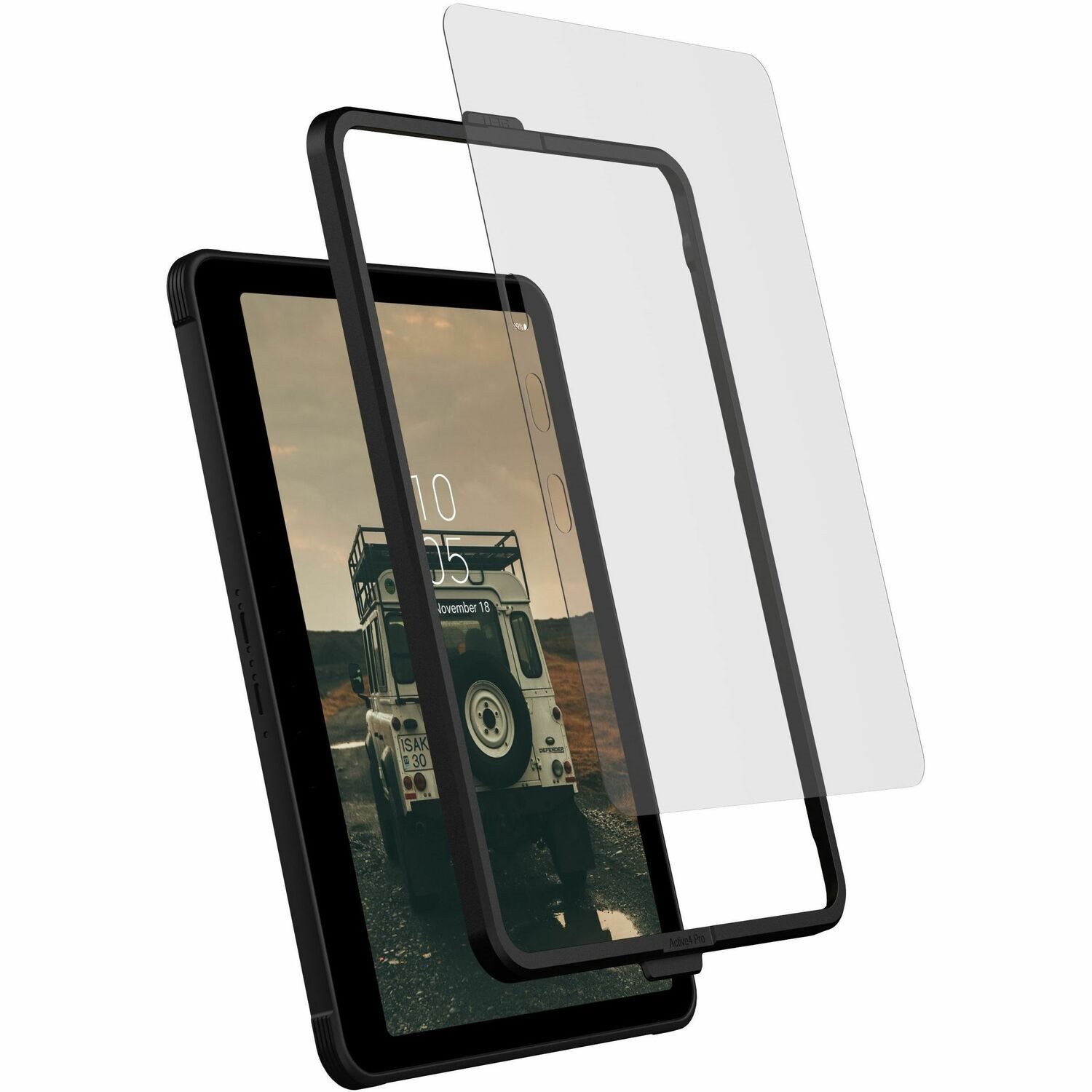 Urban Armor Gear Glass 9H Tempered Glass Screen Protector for Galaxy Tab Active4 Pro - Clear