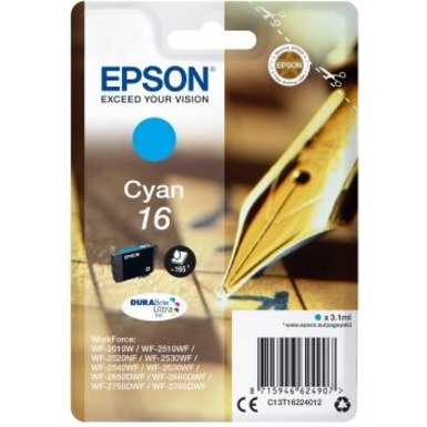 Epson DURABrite Ultra T1622 Inkjet Ink Cartridge - Cyan - 1 Pack