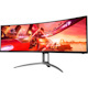 AOC AGON AG493UCX2 49" Class Dual Quad HD (DQHD) Curved Screen Gaming LCD Monitor - 32:9 - Textured Black