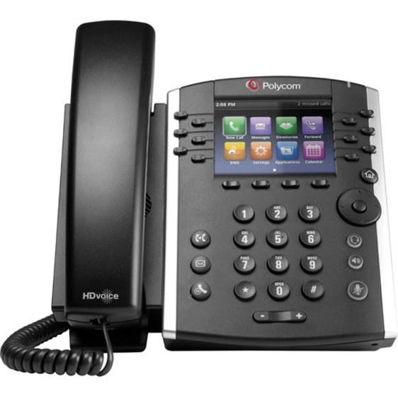 Polycom VVX 401 HD Business Media Ip Desk Phone - Black - 2200-48400-019