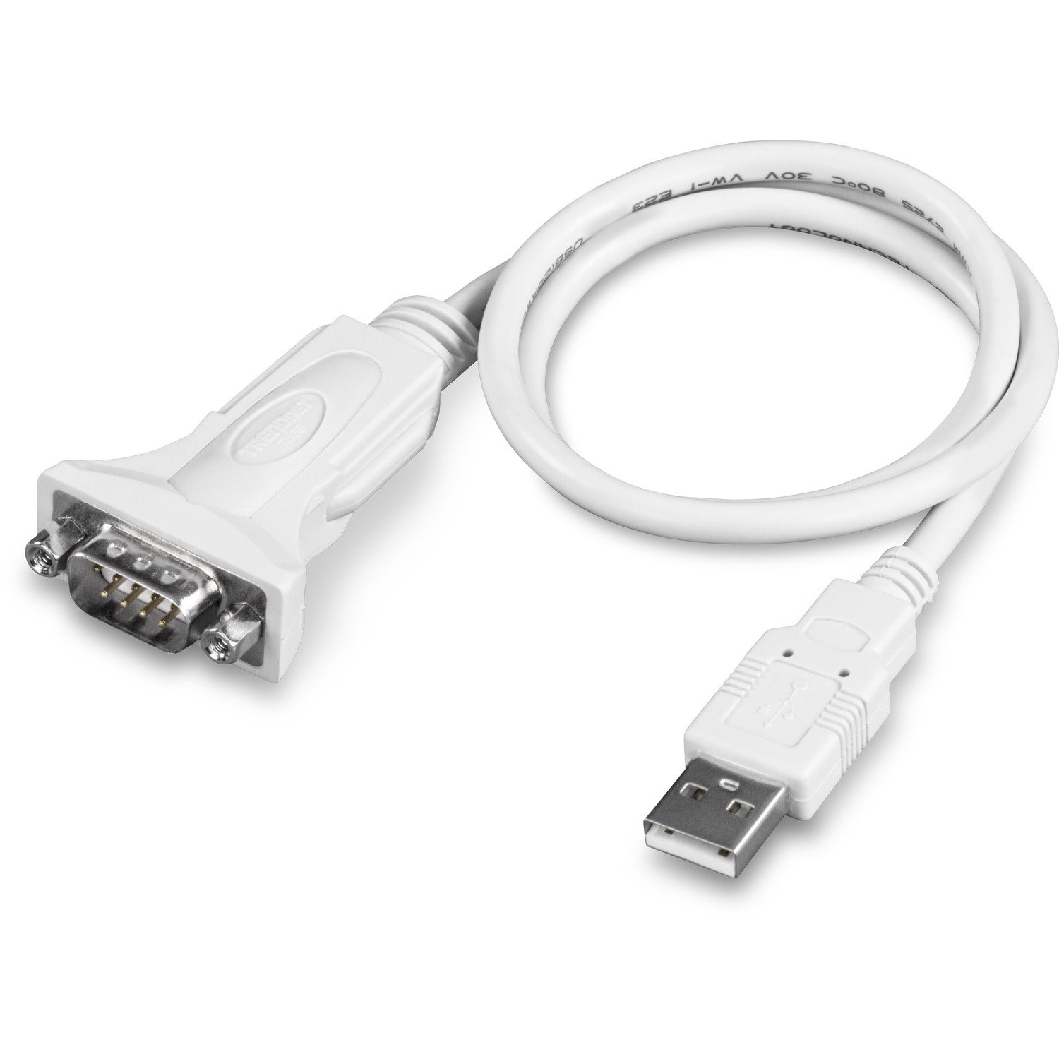 TRENDnet USB to Serial 9-Pin Converter Cable, Connect a RS-232 Serial Device to a USB 2.0 Port, Supports Windows & Mac, USB 1.1, USB 2.0, USB 3.0, 21 Inch Cable Length, Plug & Play, White, TU-S9