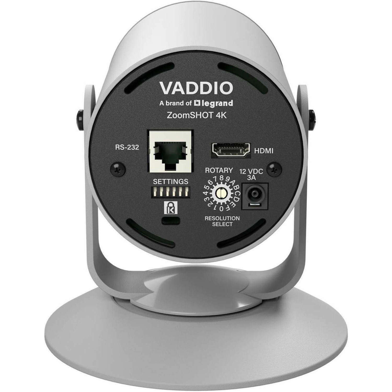 Vaddio ZoomSHOT UHD 4K Fixed Conference Camera - TAA Compliant - White