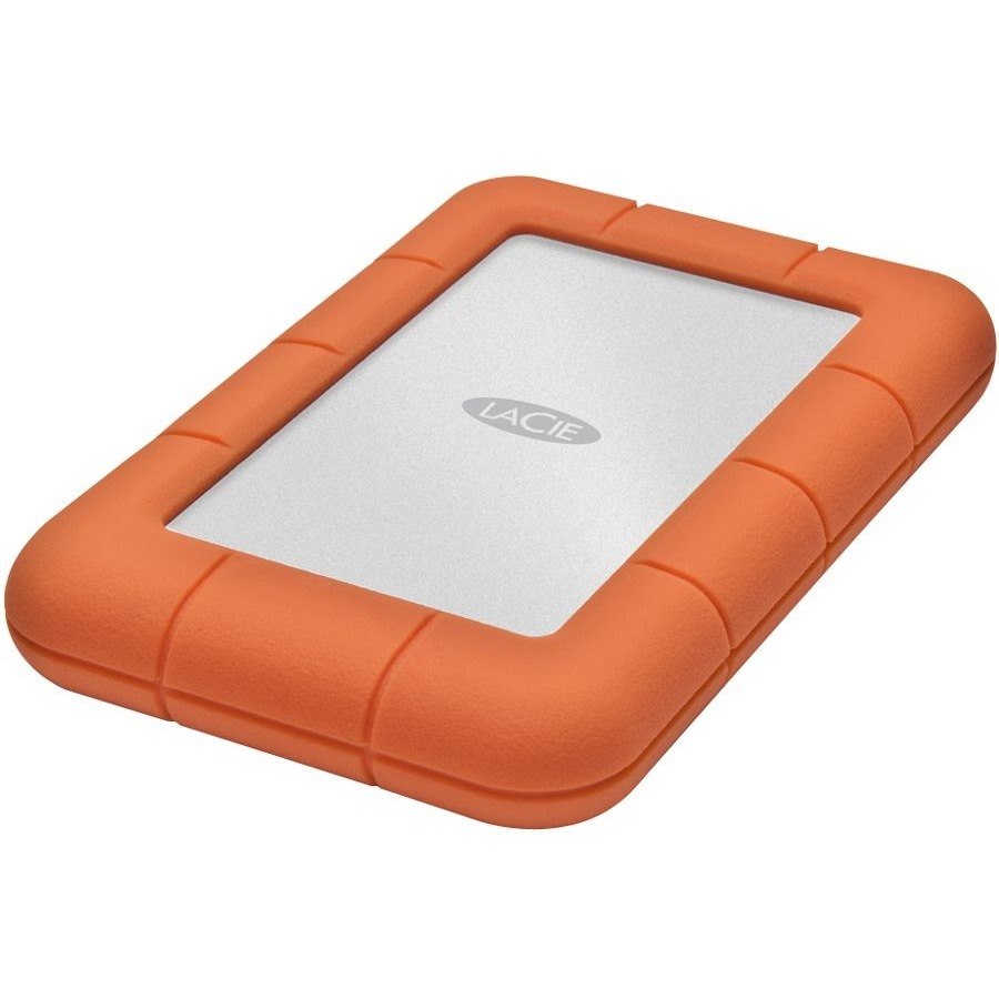 LaCie Rugged Mini 2 TB Portable Hard Drive - External - Orange