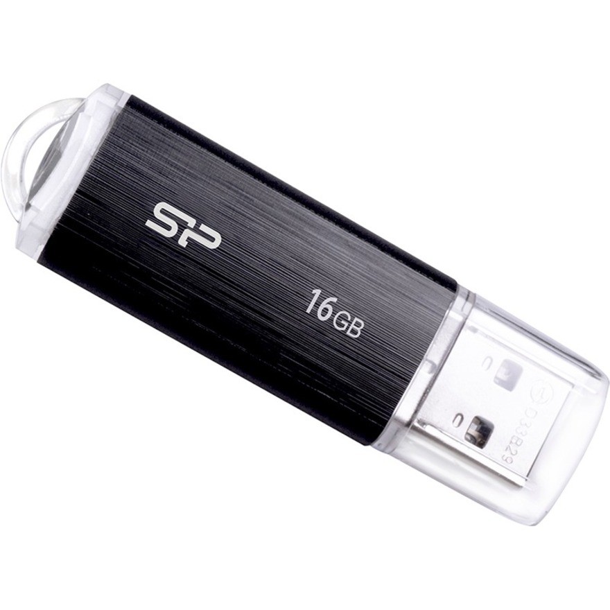 Silicon Power Ultima U02 16 GB USB 2.0 Flash Drive - Black