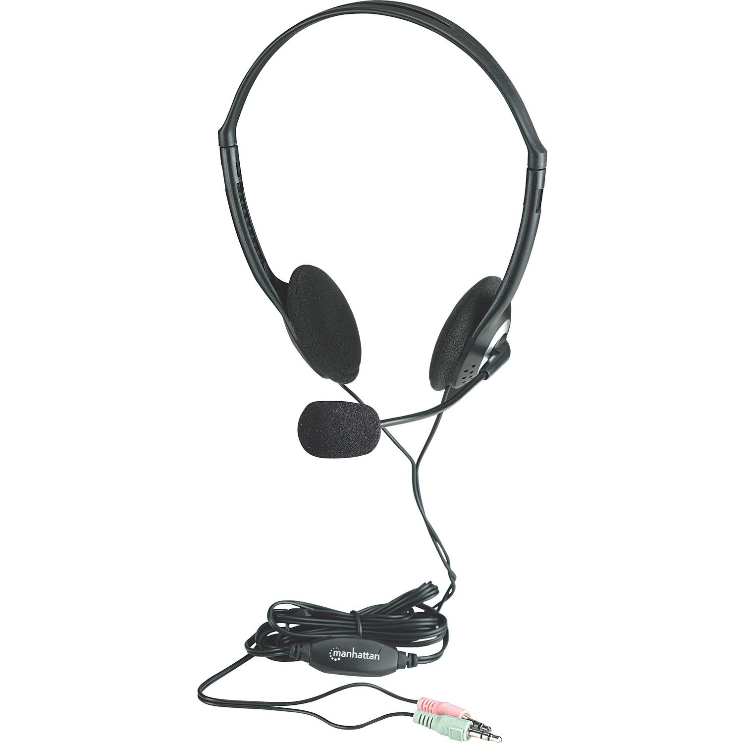 Manhattan Stereo Headset with Microphone and In-Line Volume Control