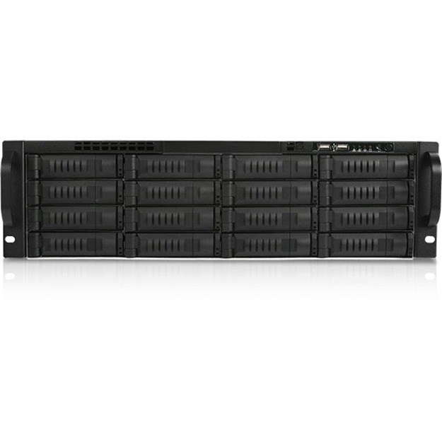 iStarUSA 3U 16-Bay Storage Server Rackmount Chassis with 600W Redundant Power Supply
