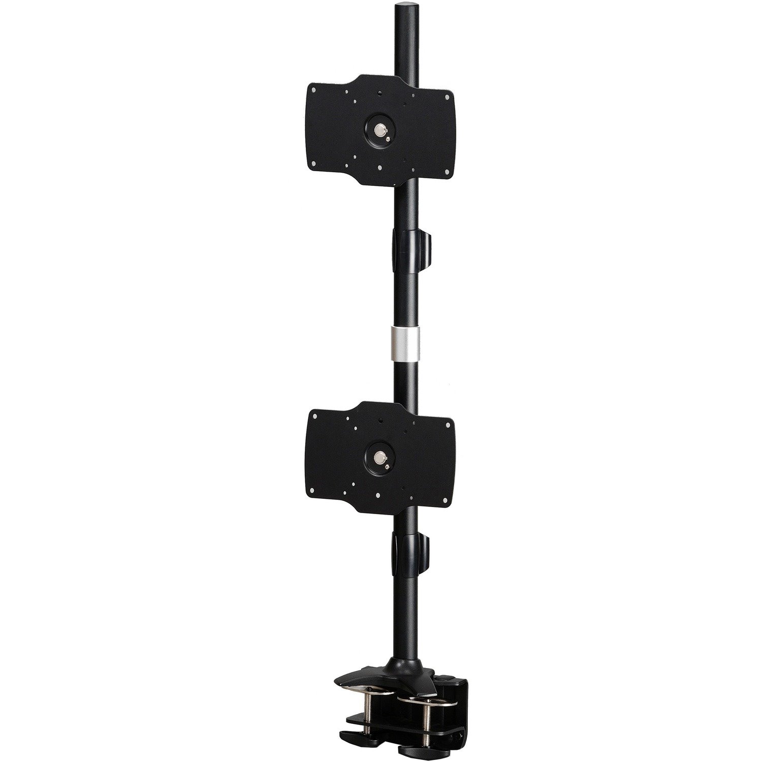 Amer Mounts Desk Mount for Flat Panel Display, Monitor - Black - Landscape/Portrait - TAA Compliant