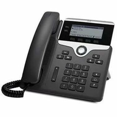 Cisco 7821 IP Phone - Refurbished - Corded - Corded - Wall Mountable - Charcoal