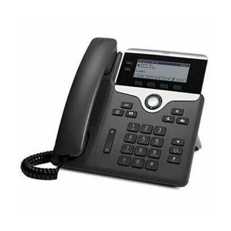 Cisco 7821 IP Phone - Refurbished - Corded - Corded - Wall Mountable - Charcoal
