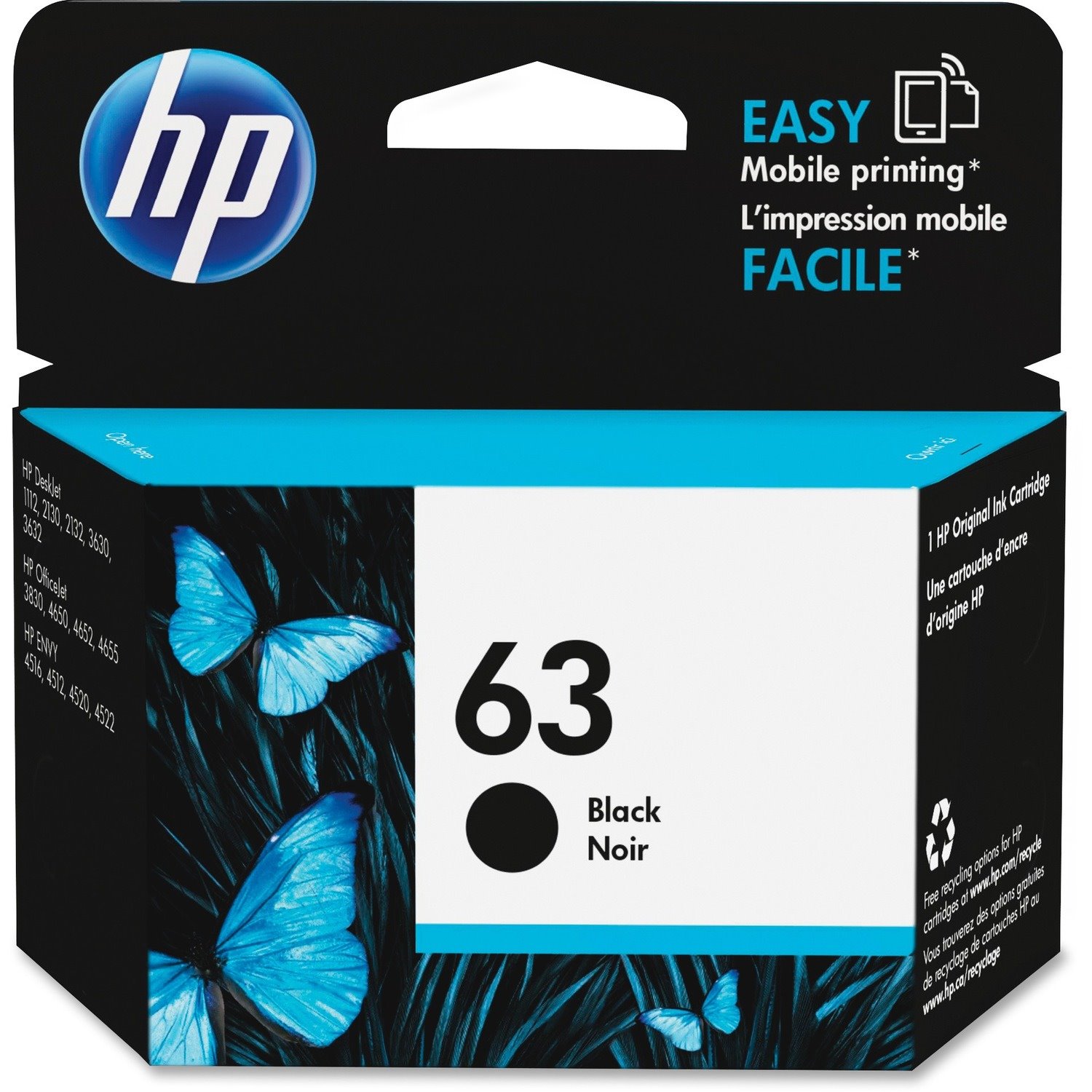 HP 63 Original Ink Cartridge - Single Pack