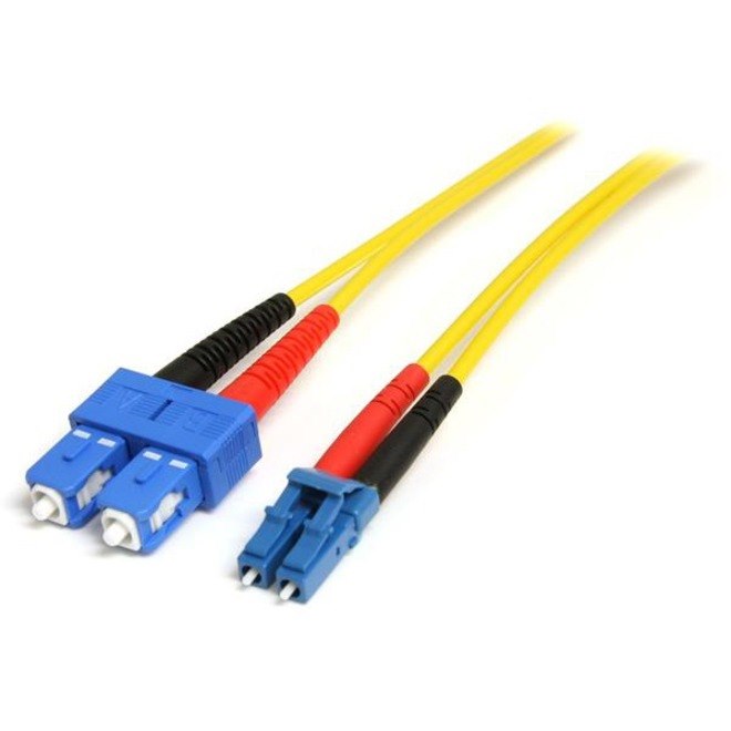 StarTech.com 1m Fiber Optic Cable - Single-Mode Duplex 9/125 LSZH Fiber Jumper Cord - LC/SC