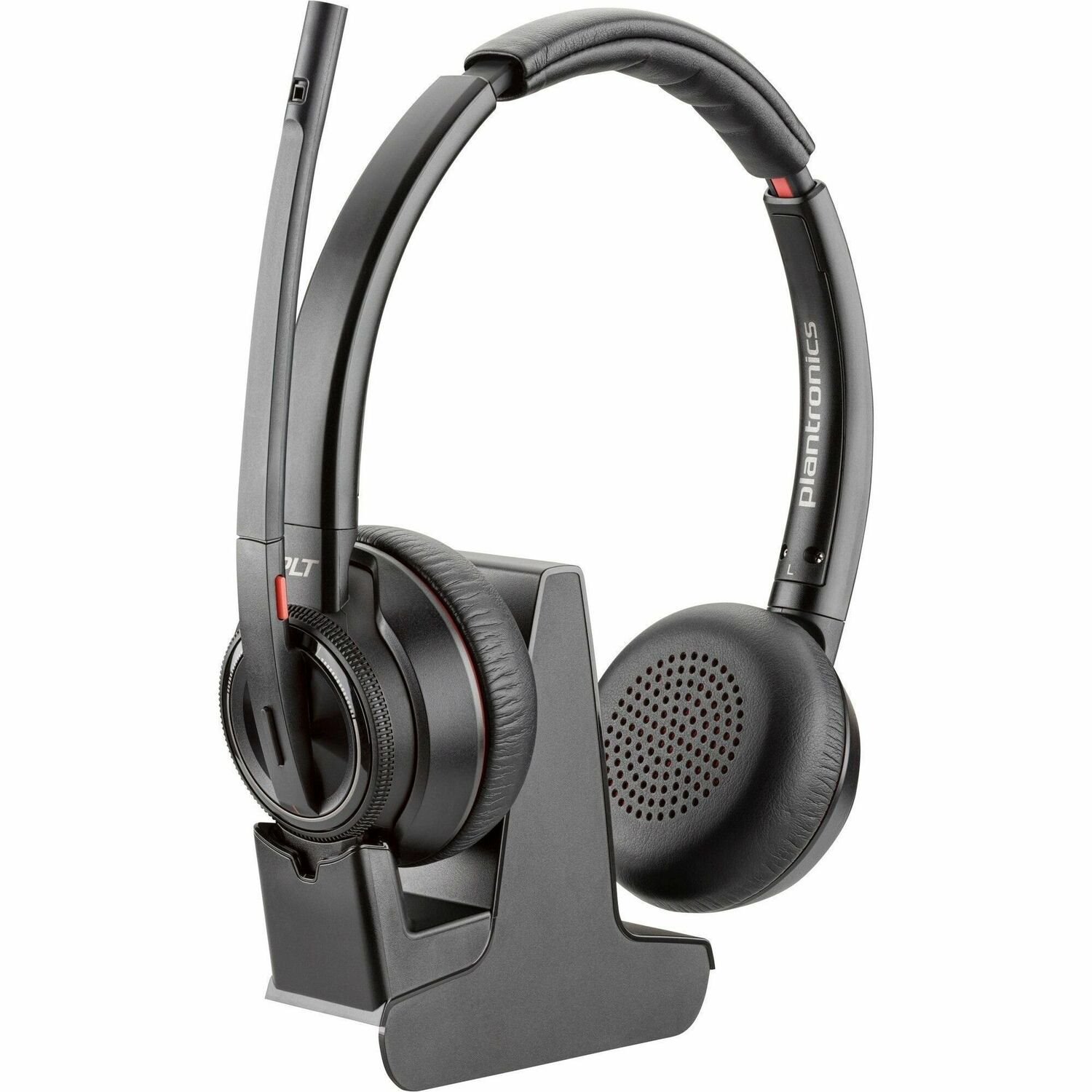 Poly Savi 8200 Office 8220 Wireless On-ear, Over-the-head Stereo Headset - Black