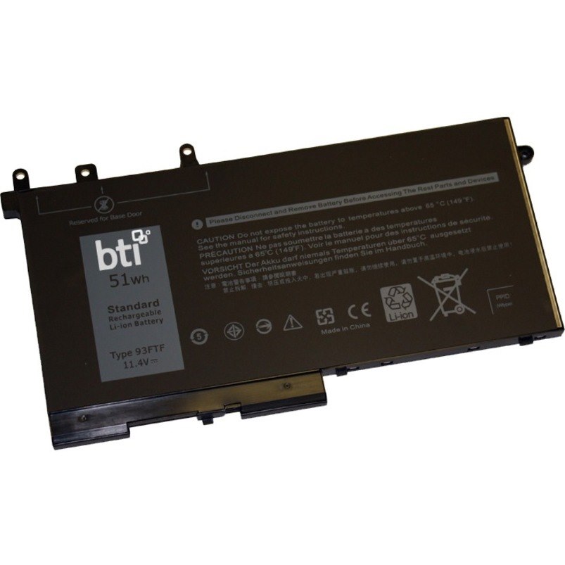 BTI 93FTF-BTI 11.4V 51WHR LI-ION BATTERY 083XPC, 093FTF, 451-BBZT, 451-BZT, 4YFVG, 83XPC, 93FTF, D4CMT, DJWGP