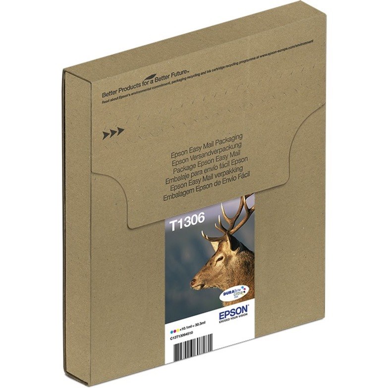 Epson DURABrite Ultra T1306 Original Inkjet Ink Cartridge - Cyan, Yellow, Magenta - 3 / Pack