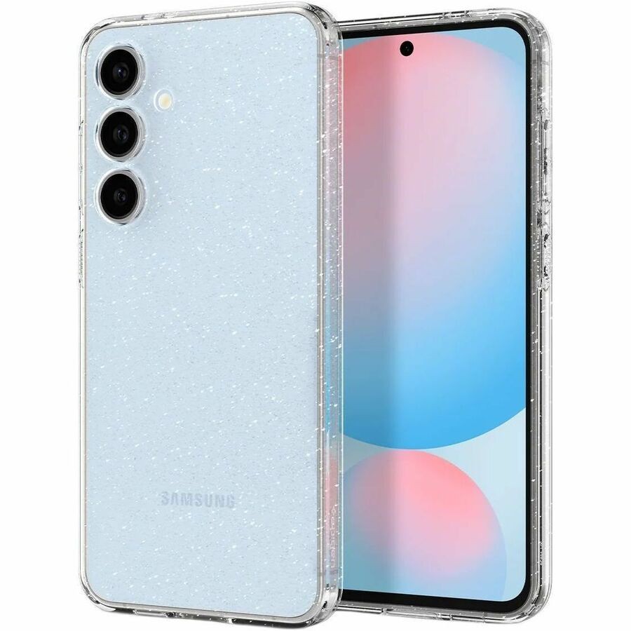 Spigen Liquid Crystal Glitter Case voor Samsung Galaxy S24 FE Smartphone - Crystal Quartz