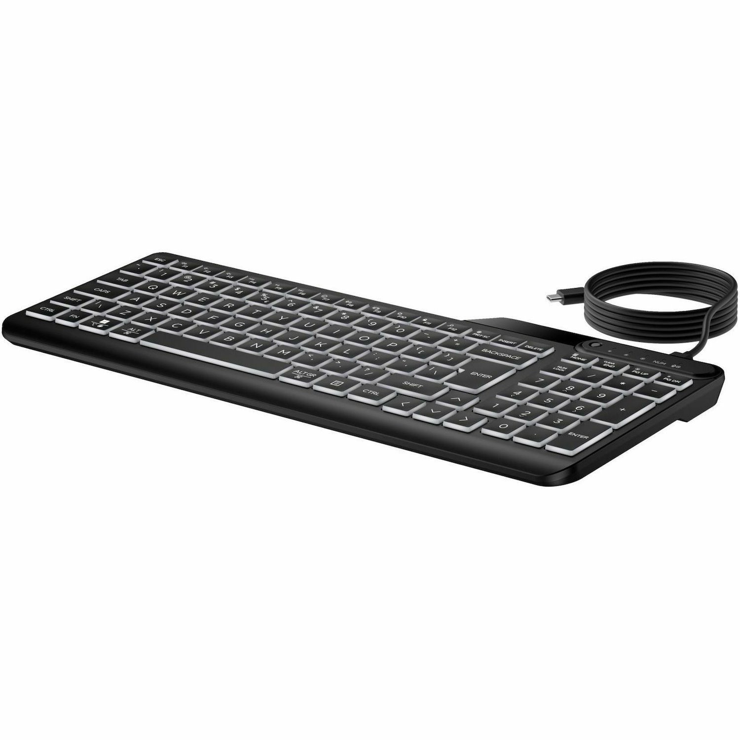 HP 405 Multi-Device Backlit Wired Keyboard (7N7C1UT)