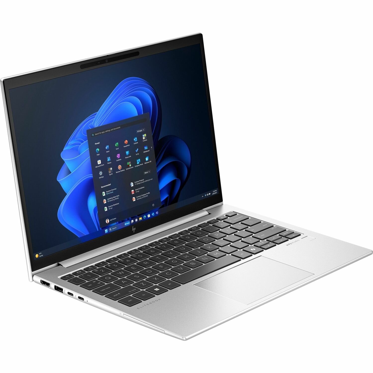 HP EliteBook 830 G11 13.3" Notebook - WUXGA - Intel Core Ultra 5 135U - vPro Technology - 16 GB - 256 GB SSD