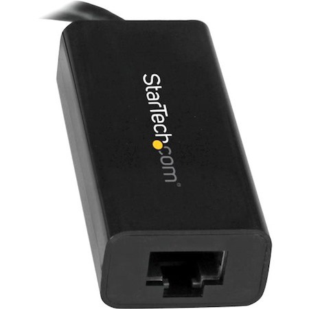 StarTech.com USB C to Gigabit Ethernet Adapter - Thunderbolt 3 - 10/100/1000Mbps - Black