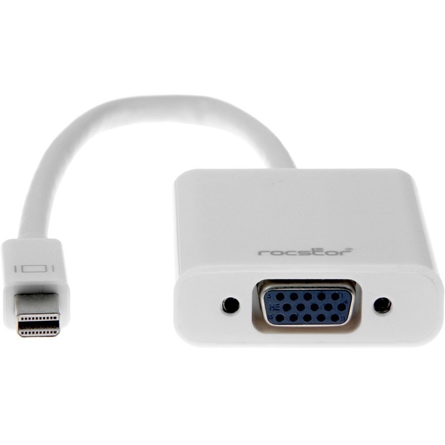 Rocstor Mini Displayport to VGA Adapter for Mac / PC - Cable Length: 5.9"