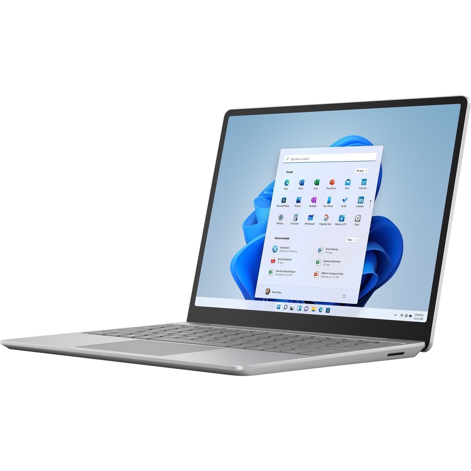 Microsoft Surface Laptop Go 2 31.5 cm (12.4") Touchscreen Notebook - Intel Core i5 11th Gen i5-1135G7 - 8 GB - 128 GB SSD - Platinum