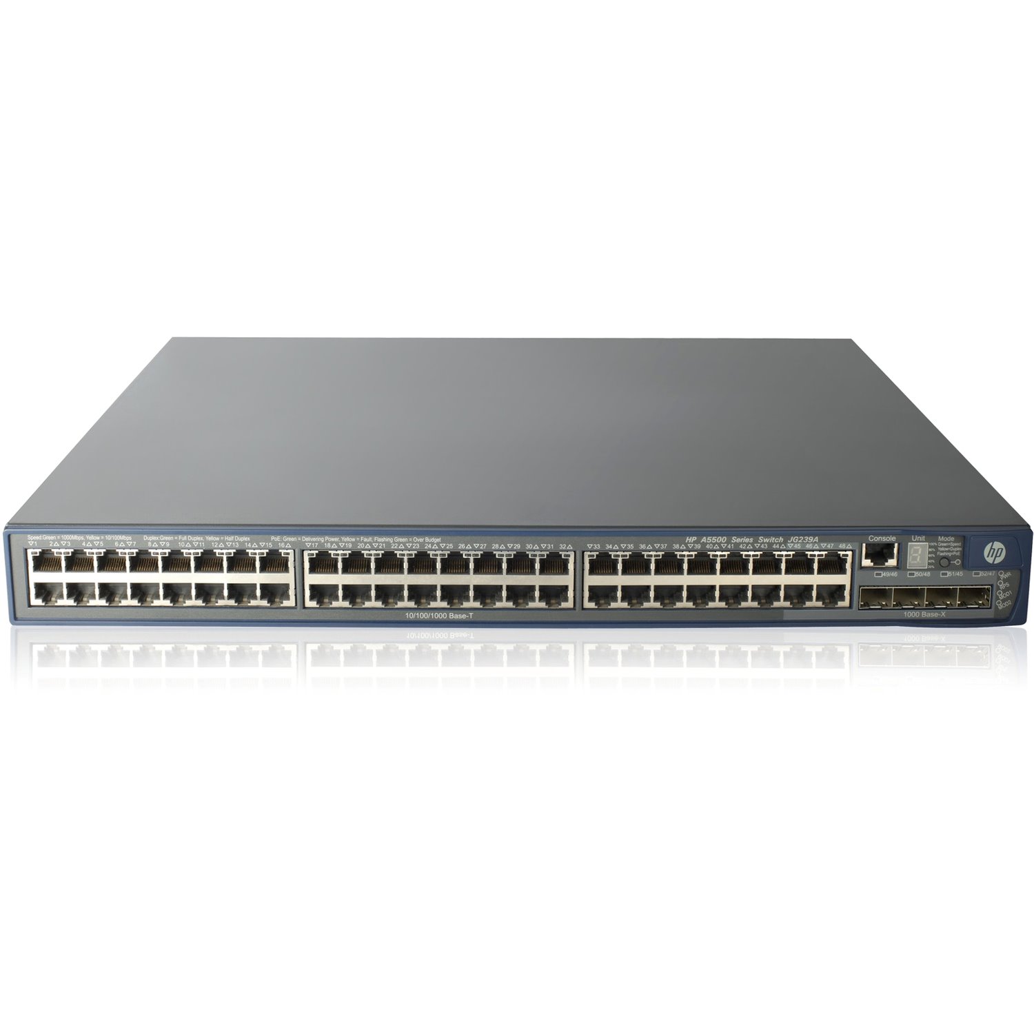 HPE 5500 HI 5500-48G-POE+-4SFP HI 48 Ports Manageable Layer 3 Switch - Gigabit Ethernet - 10/100/1000Base-T