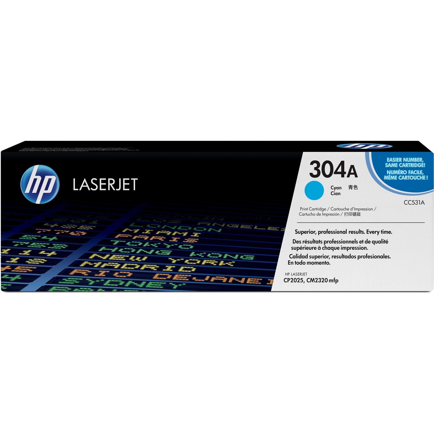 HP 304A Original Standard Yield Laser Toner Cartridge - Cyan - 1 Pack