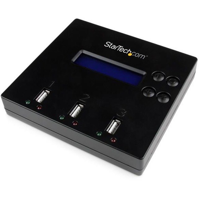 StarTech.com Standalone 1 to 2 USB Thumb Drive Duplicator/Eraser, USB Flash Drive Copier/Cloner, Sector-by-Sector Copy, Sanitizer, TAA