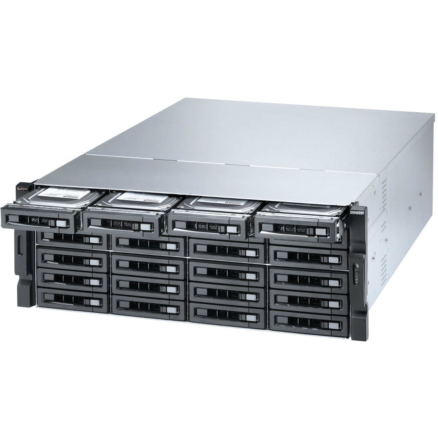 QNAP TS-H2483XU-RP-E2236-128G 24 x Total Bays SAN/NAS Storage System - 5 GB Flash Memory Capacity - Intel Xeon E-2236 Hexa-core (6 Core) 3.40 GHz - 128 GB RAM - DDR4 SDRAM - 4U Rack-mountable