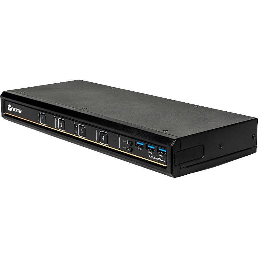 Vertiv Avocent SV220 Desktop KVM Switch | 4 Ports | DVI-I | USB | Single Monitor