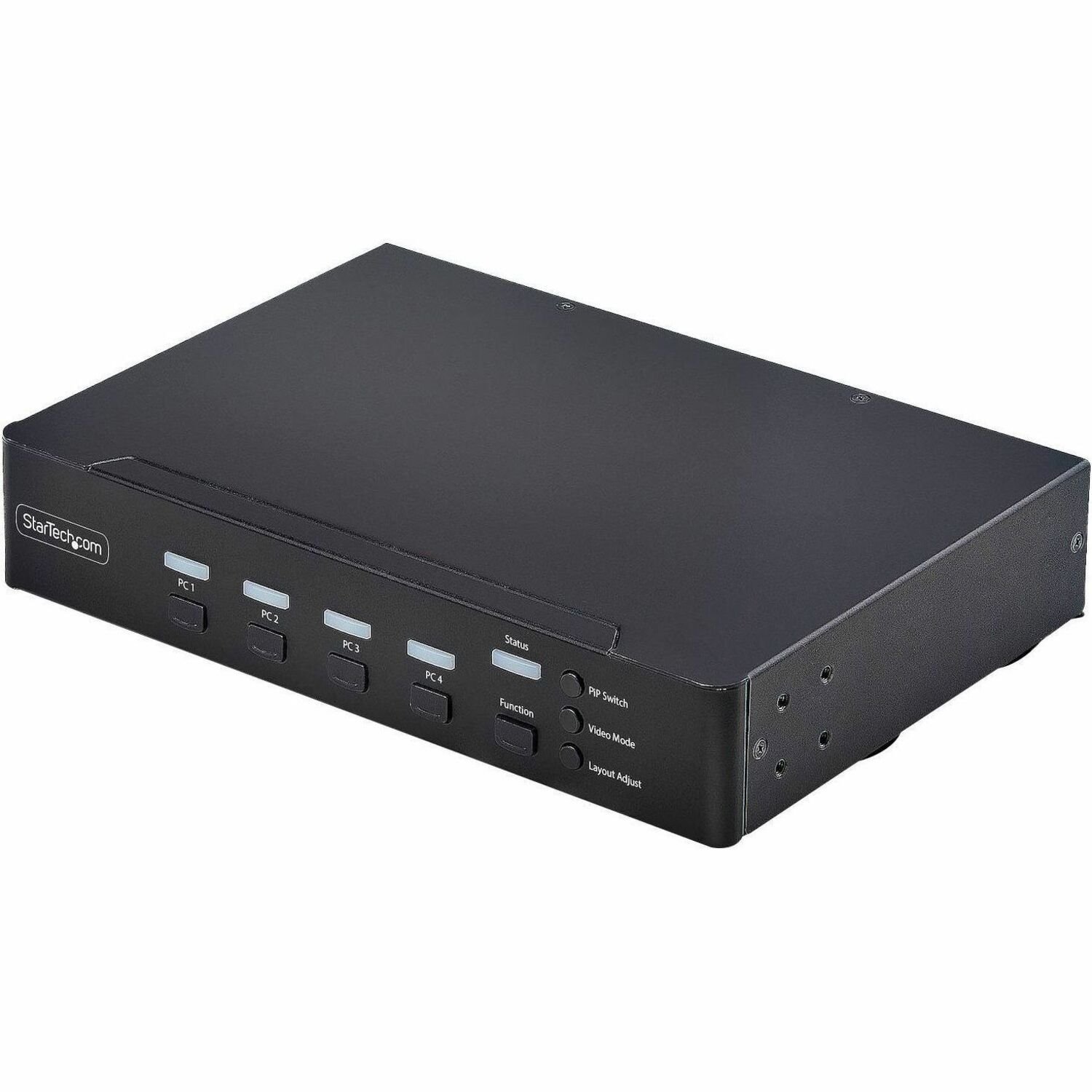 StarTech 4-Port DisplayPort KVM Switch with Mouse Roaming and Multi-View / Picture-in-Picture, 4K 60Hz, USB 3.0 (5Gbps) Hub, TAA