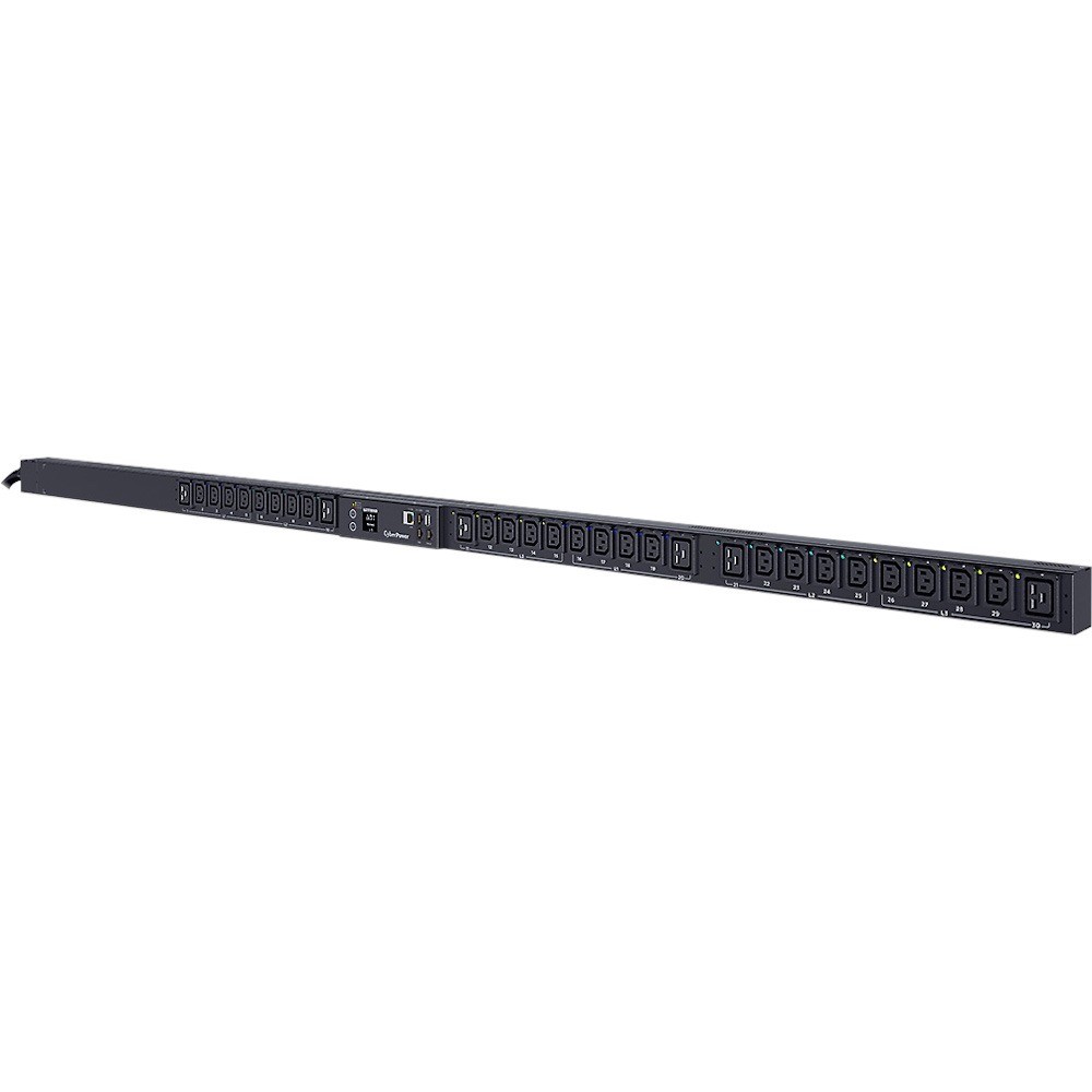 CyberPower 3 phase Switched MBO ePDU ORU vertical - SNMP Network Connection - 24x IEC320 C13, 6x IEC320 C19 out -IEC-309 16A in -(PDU83401) 2 Yrs WTY