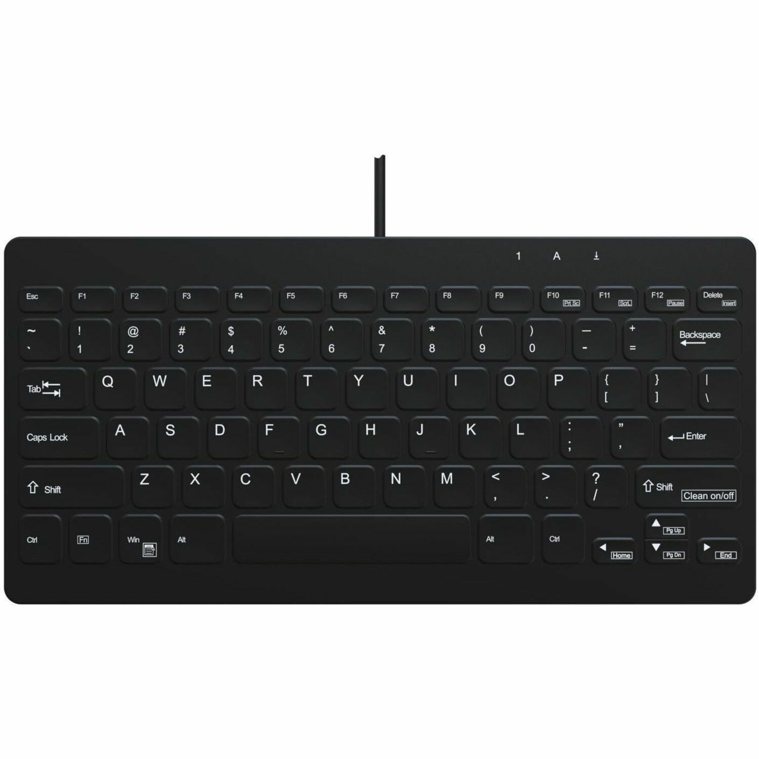 TG3 Electronics TG3 Black 78 Key Low Profile Washable Usb
