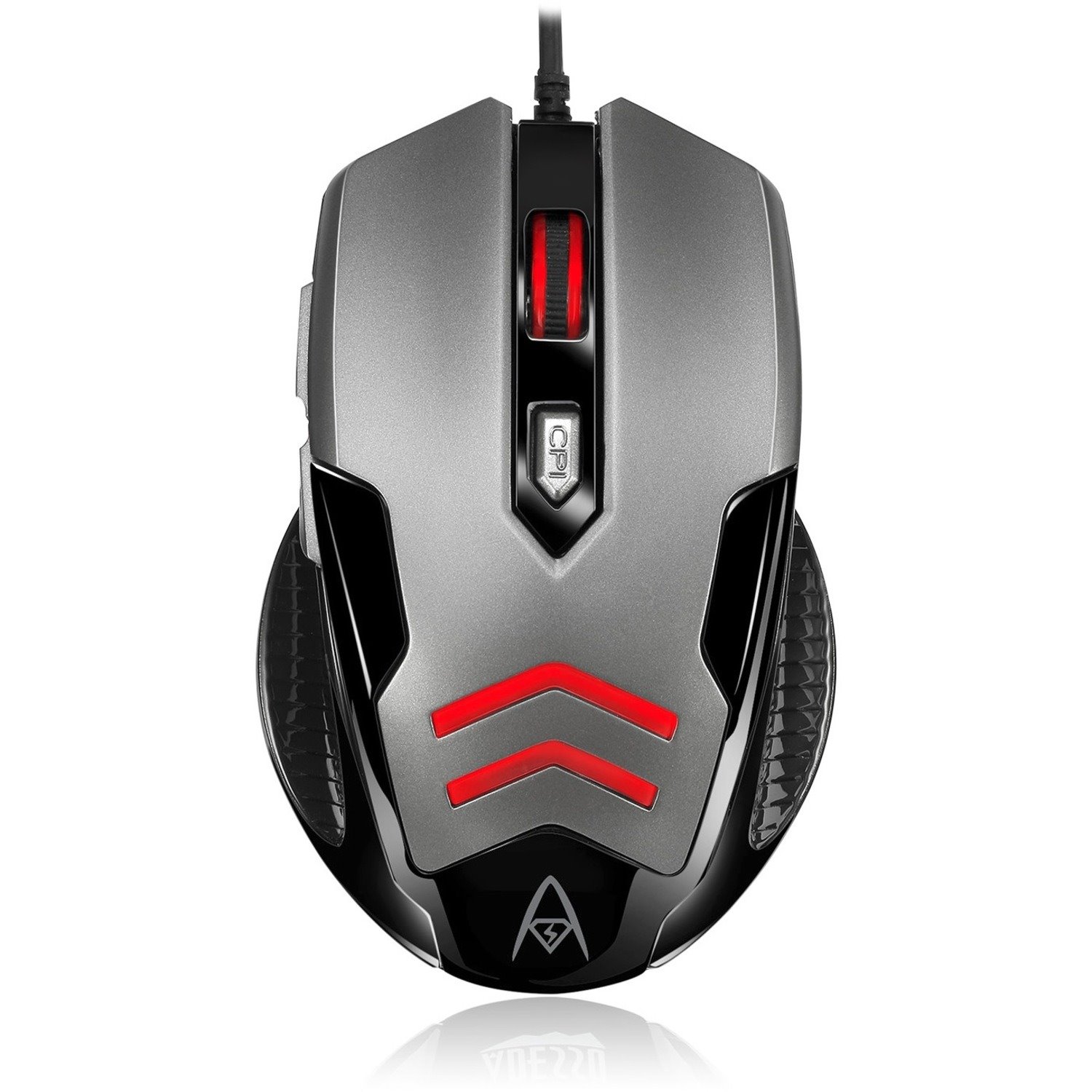 Adesso iMouse X1 Gaming Mouse - USB - Optical - 6 Button(s) - Black, Grey