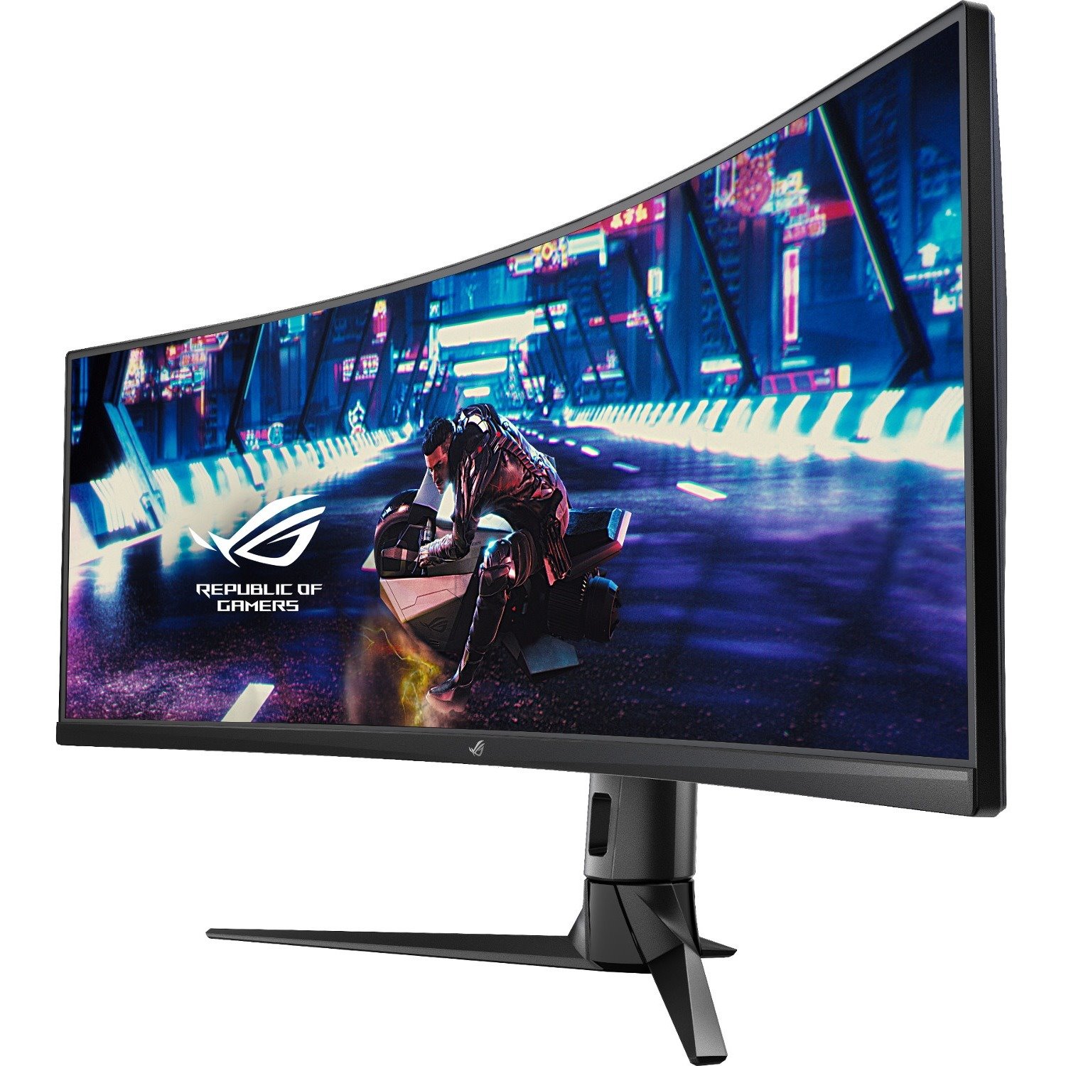 Asus Pog Strix Curved XG49VQ 49 DFHD Gaming Monitor Va Up To 144Hz 125% SRGBDP Hdmi Usb3.0 FreeSync 2 HDR DisplayHDR400 AuraSync
