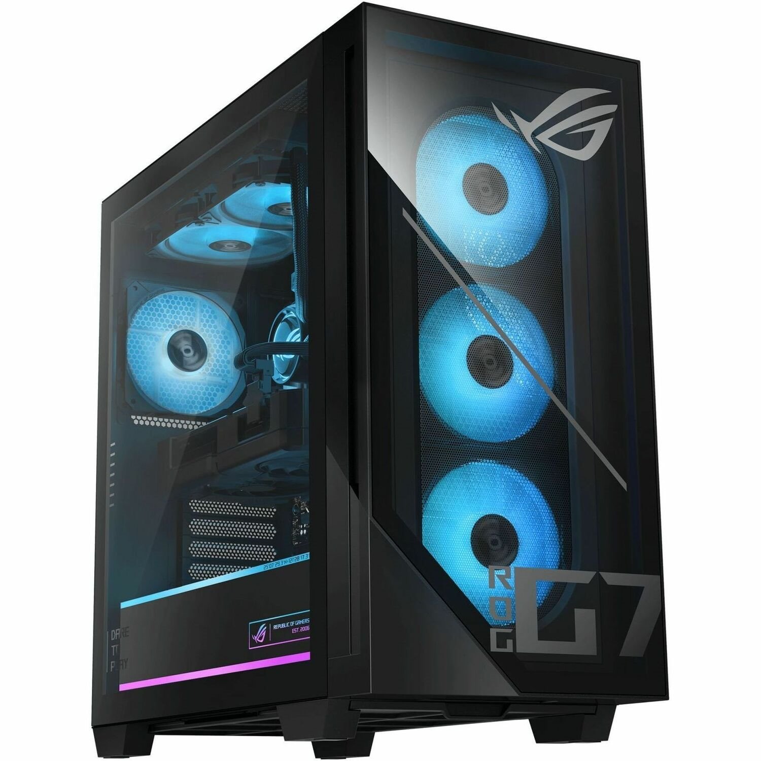 Asus ROG G700 G700TF-07265F272W Gaming Desktop Computer - Intel Core Ultra 7 265F - 32 GB - 1 TB PCI Express NVMe 4.0 SSD - Black