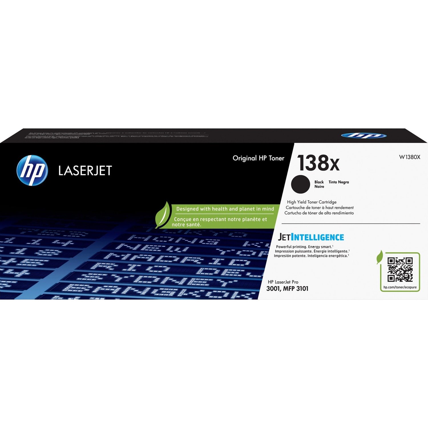 HP 138X Original High Yield Laser Toner Cartridge - Black - 1 Each