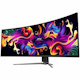 MSI MPG 491CQP QD-OLED 49" Class Dual Quad HD (DQHD) Curved Screen Gaming OLED Monitor - 32:9 - Metallic Black