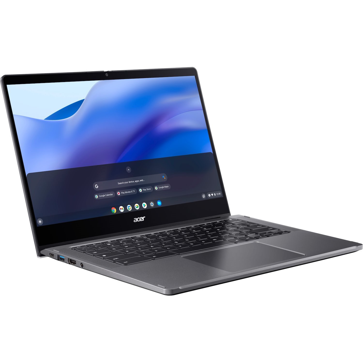 Acer Chromebook Spin 514 CP514-3WH CP514-3WH-R7JX 14" Touchscreen 2 in 1 Chromebook - Full HD - 60 Hz - AMD Ryzen 5 5625C - 16 GB - 256 GB SSD - English (US) Keyboard - Iron