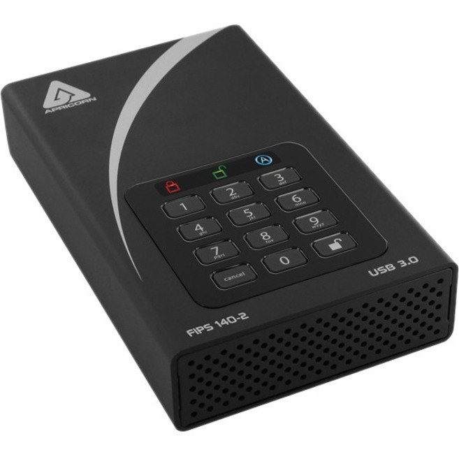 Apricorn Aegis Padlock DT 16 TB Hard Drive - External - TAA Compliant