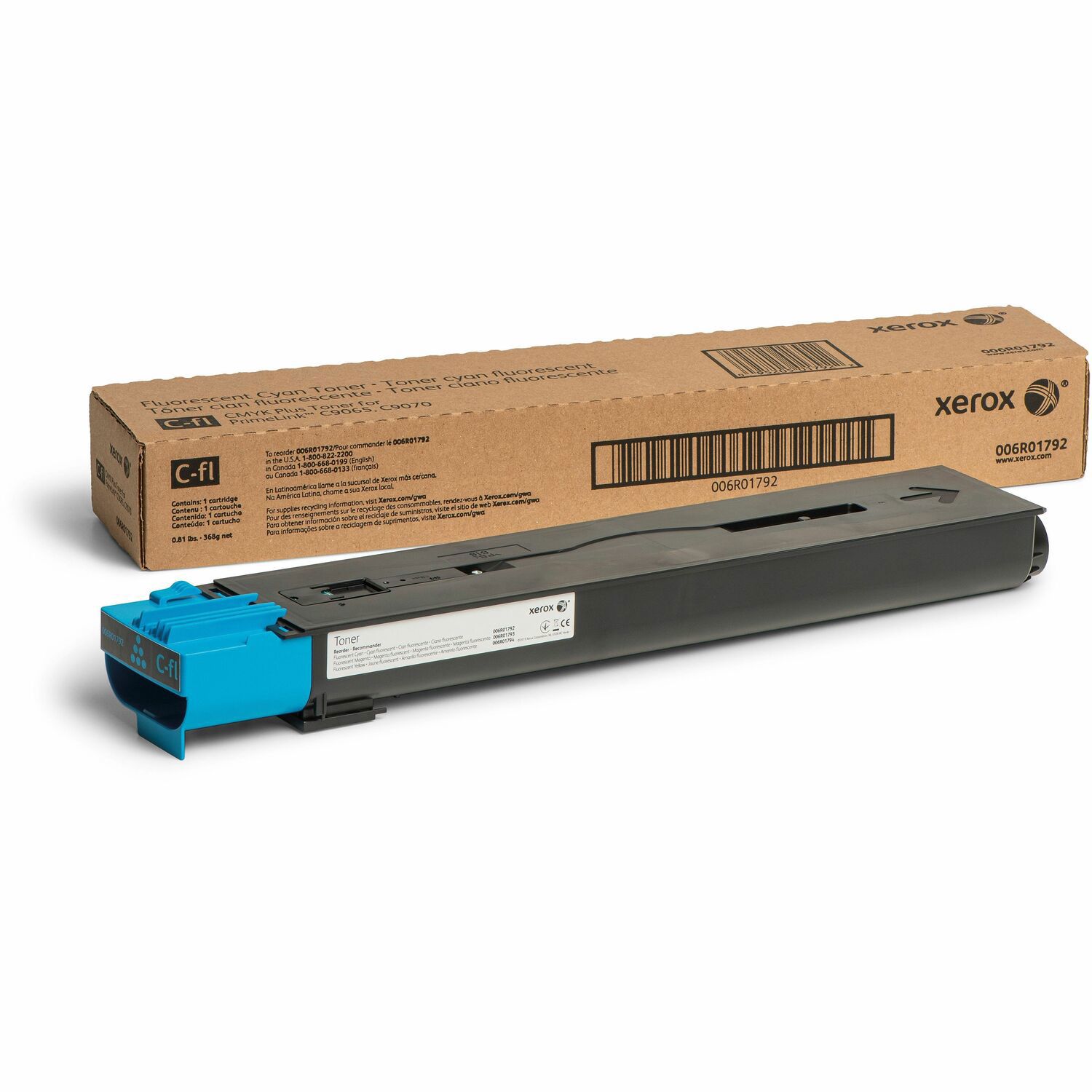 Xerox - Fluorescerend Cyaan - Origineel - Tonercartridge - Voor PrimeLink C9065, C9070