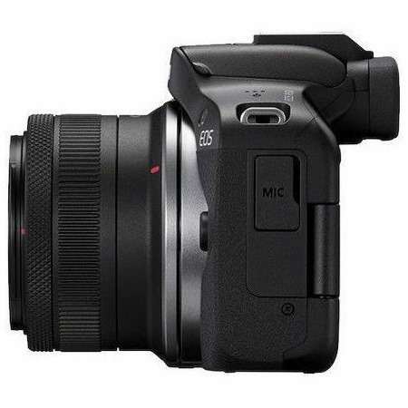 Canon EOS R50 24.2 Megapixel Mirrorless Camera with Lens - 0.71" - 1.77" (Lens 1), 2.17" - 8.27" (Lens 2) - Black