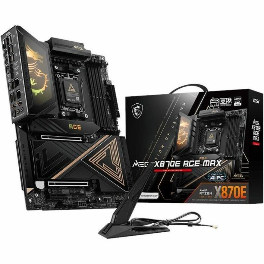MSI MEG X870E ACE MAX Gaming Desktop Motherboard - AMD X870E Chipset - Socket AM5 - ATX