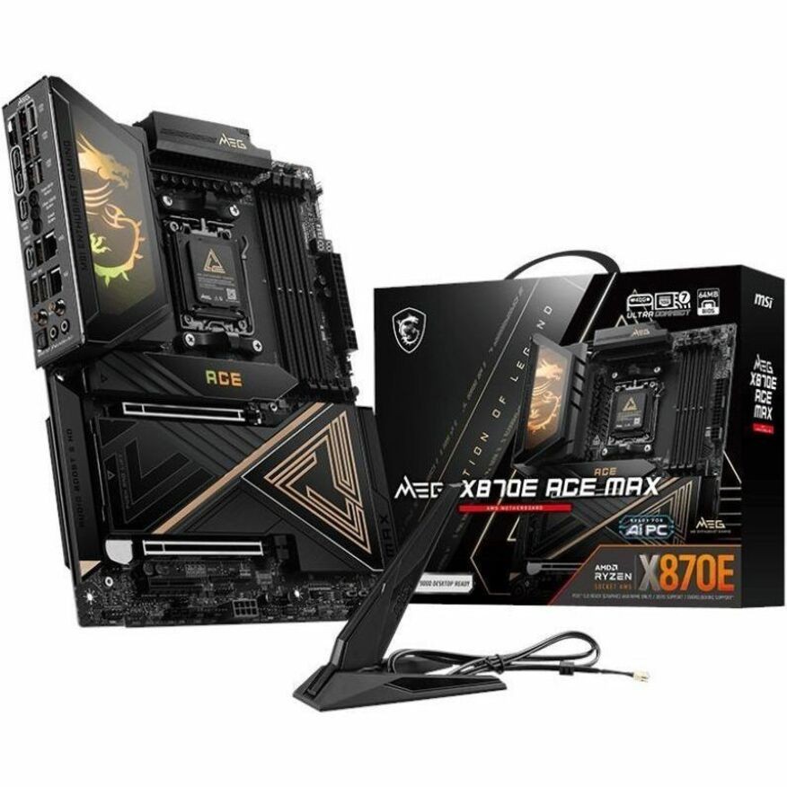 MSI MEG X870E ACE MAX Gaming Desktop Motherboard - AMD X870E Chipset - Socket AM5 - ATX