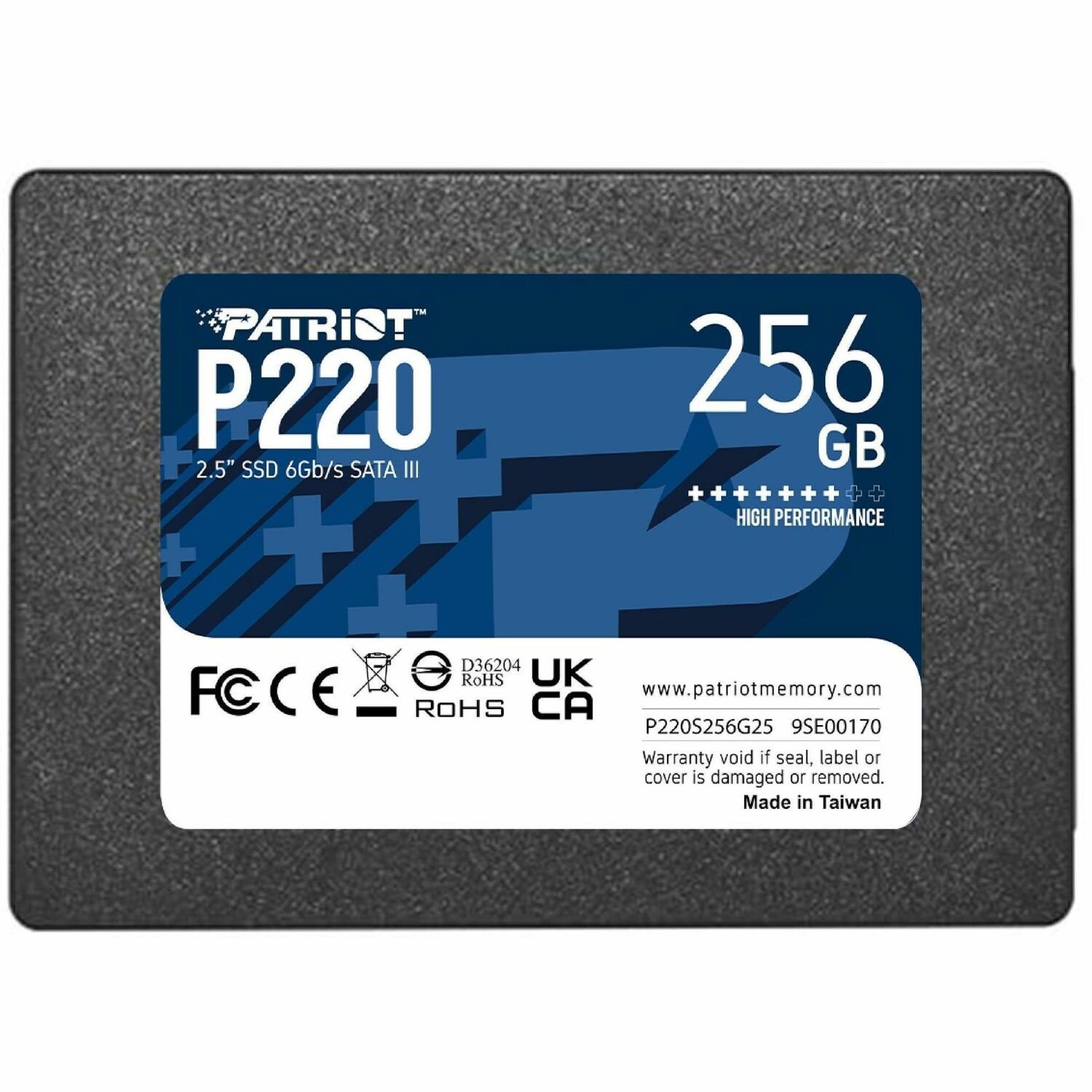 Patriot Memory P220 256 GB Solid State Drive - 2.5" Internal - SATA (SATA/600)