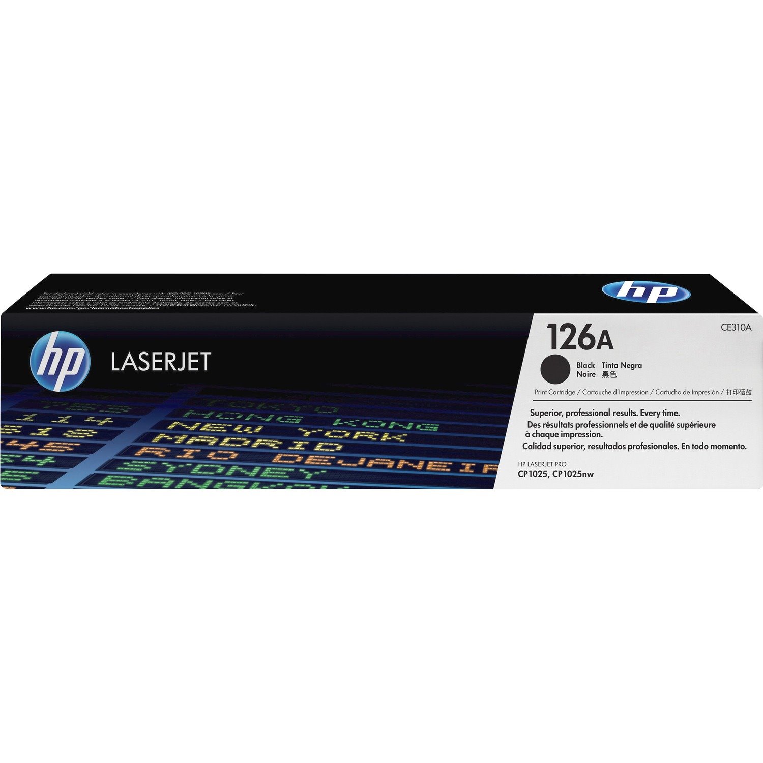 HP 126A (CE310A) Original Standard Yield Laser Toner Cartridge - Single Pack - Black - 1 Each