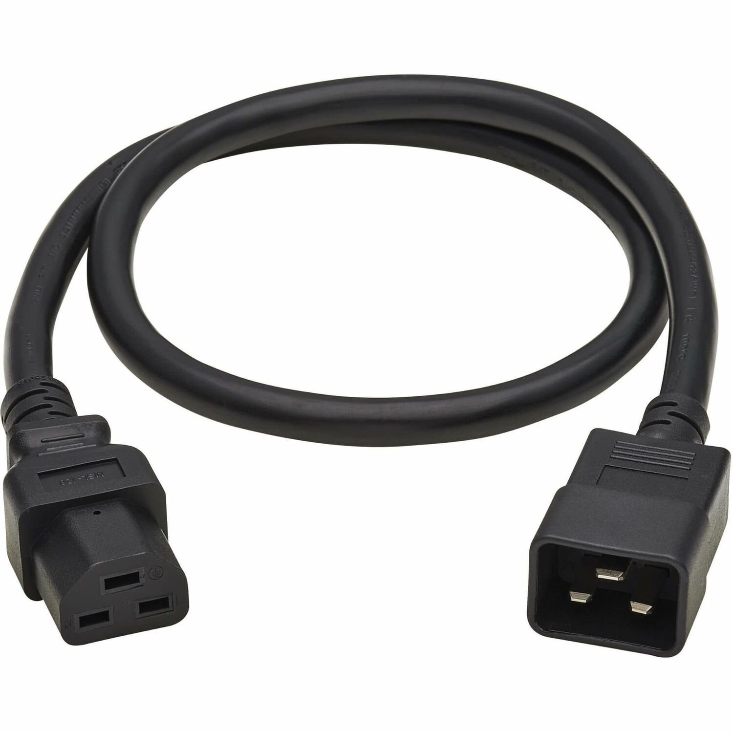 Eaton Tripp Lite Series Power Cord, C20 to C21 - Heavy-Duty, 20A, 250V, 12 AWG, 4 ft. (1.2 m), Black