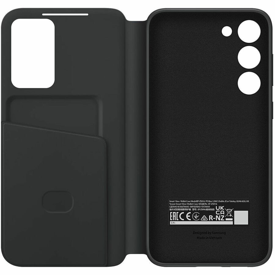 Samsung Carrying Case (Wallet) Samsung Galaxy S23+ Smartphone - Black